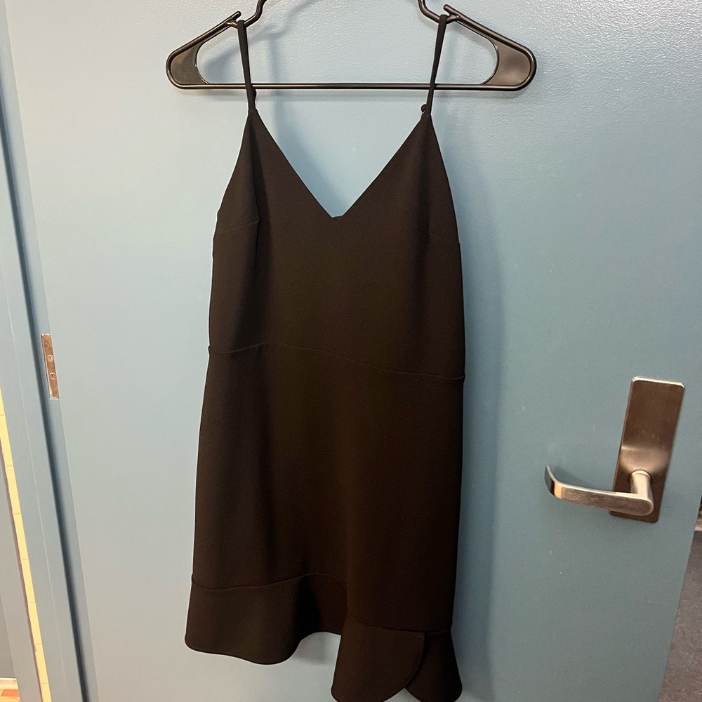 Business style mini black dress
